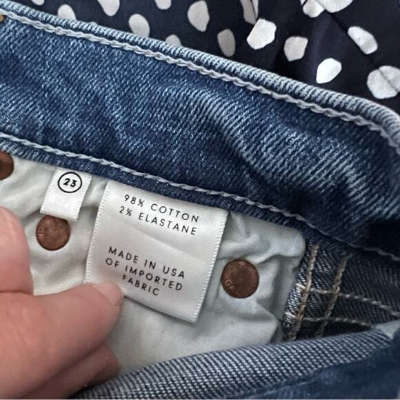 GRLFRND Joan Crop Flare Jeans In Magnetic Wash - Picture 9 of 10